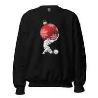 Atlas holding Christmas - Sweatshirt - Black / S