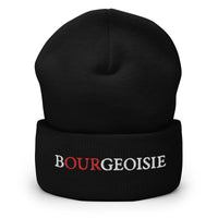 Bourgeoisie - Embroidered Beanie Hat - Black