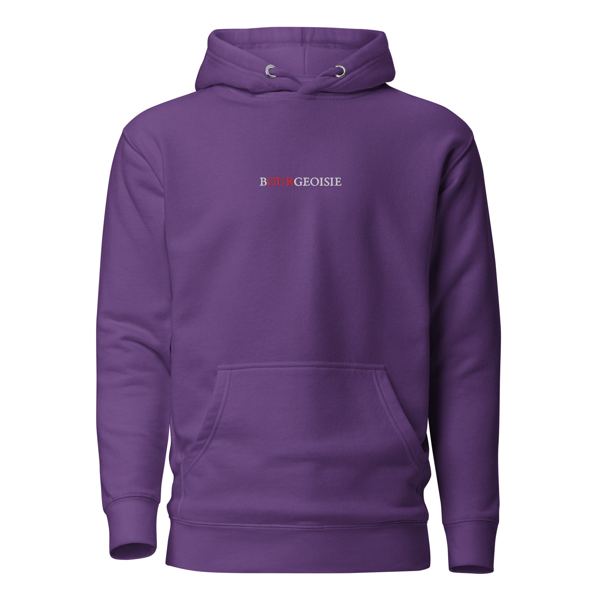 Bourgeoisie - Ricamato - Felpa con cappuccio - Purple - The Philosopher's Shirt