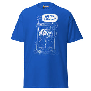 Brain in a vat asking AI - Unisex Classic T-Shirt