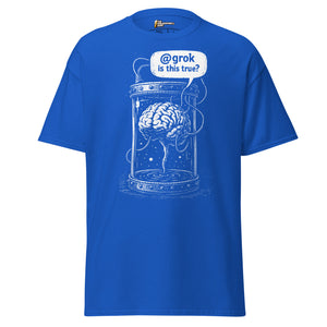 Cerebro en una cuba pidiendo AI - Unisex Classic T-Shirt