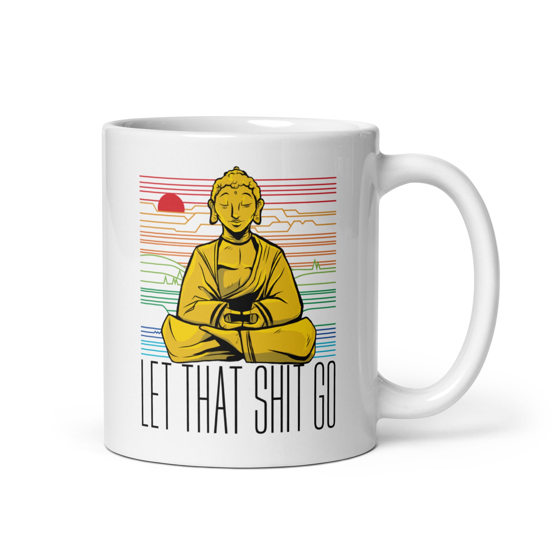 buddha coffee cup Buddha - Let that shit go - Mug - 325ml