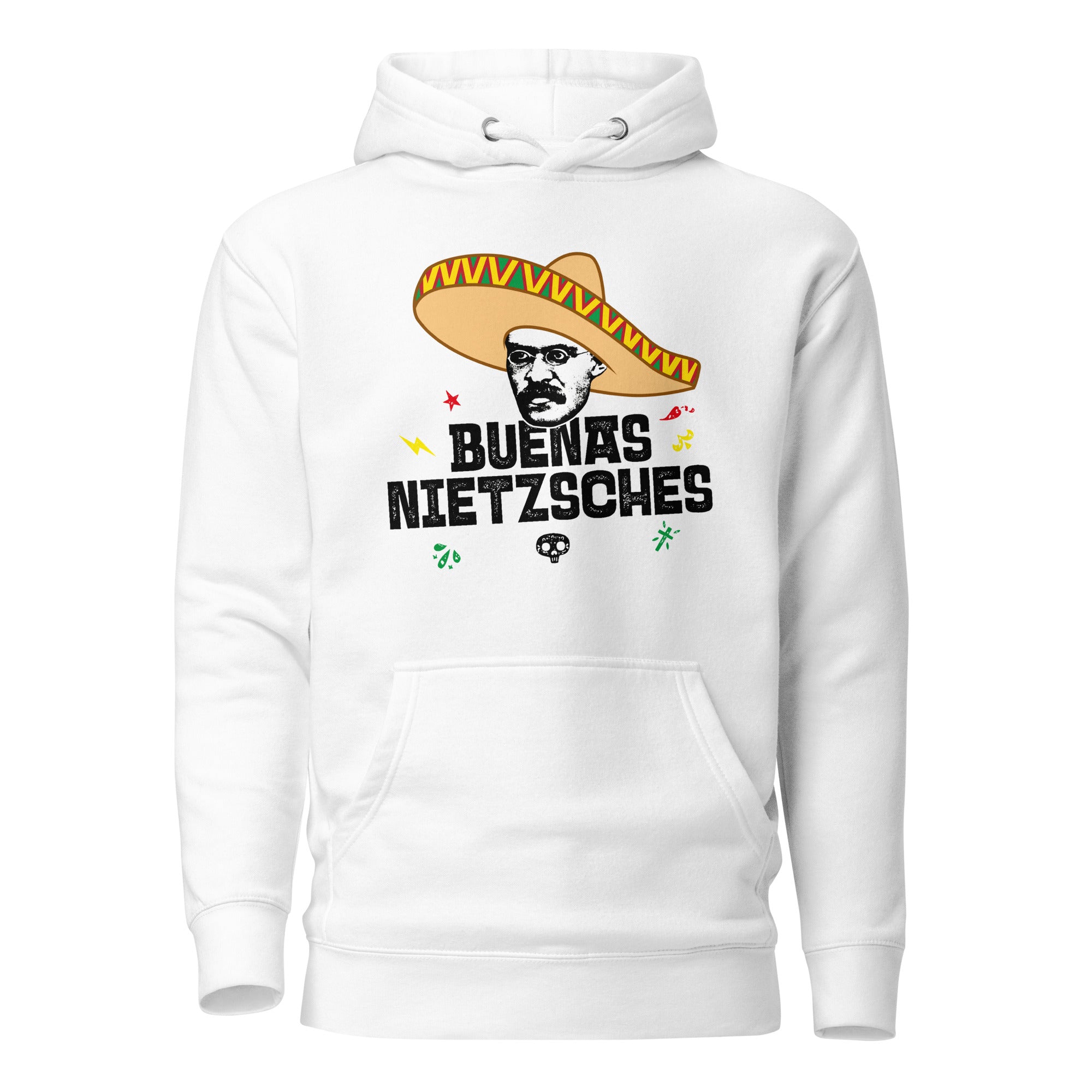 Buenas Nietzsches - Premium Hoodie - White - The Philosopher's Shirt