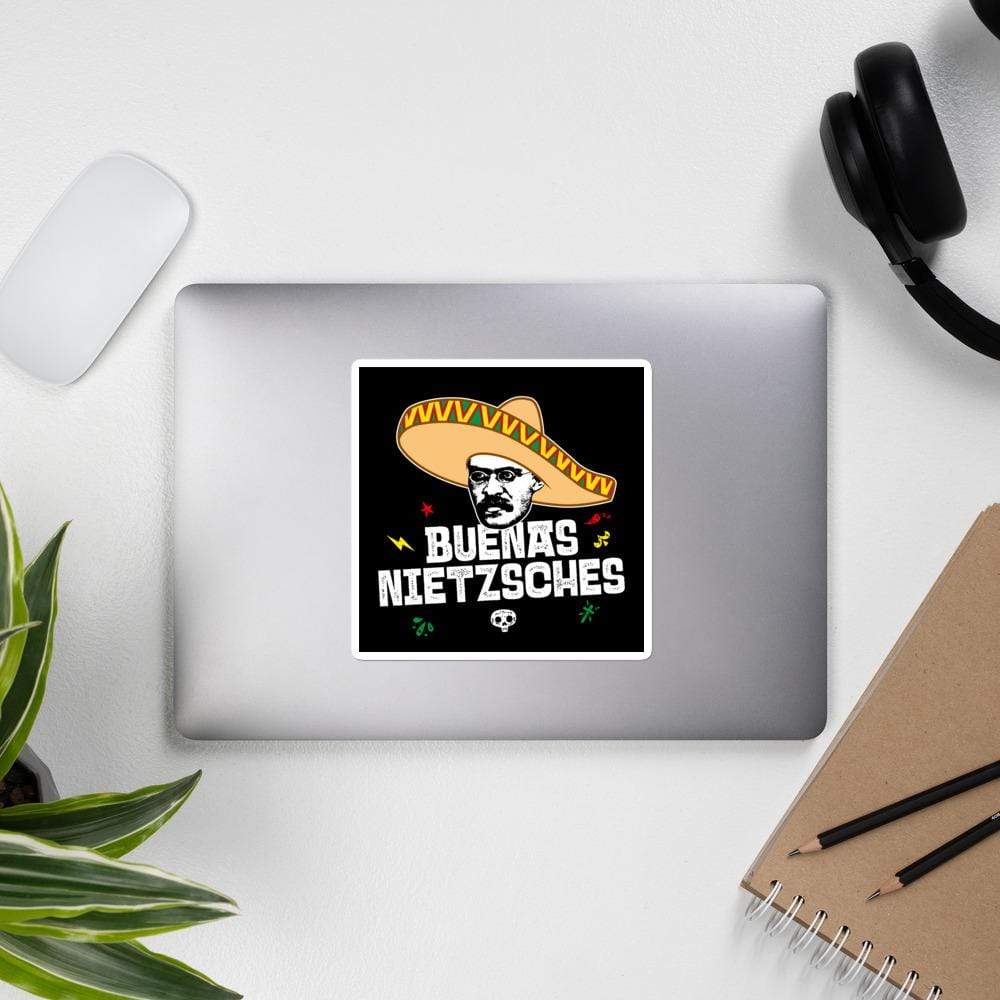 Buenas Nietzsches - Sticker - 14 x 14 cm | 5.5 x 5.5 inches - The Philosopher's Shirt