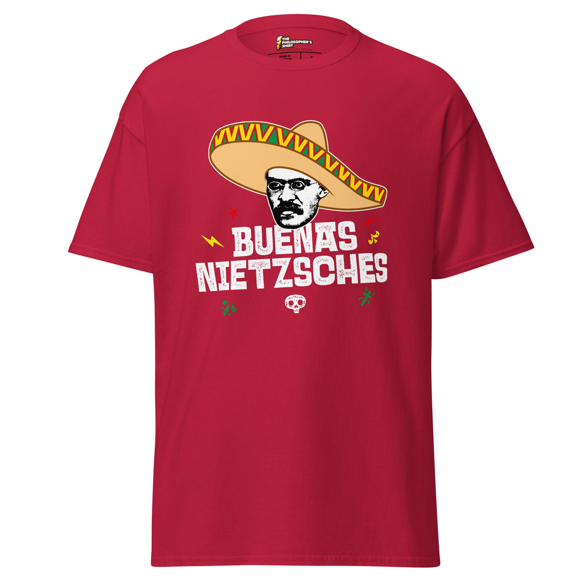 Buenas Nietzsches - Unisex Classic T-Shirt - Cardinal - The Philosopher's Shirt