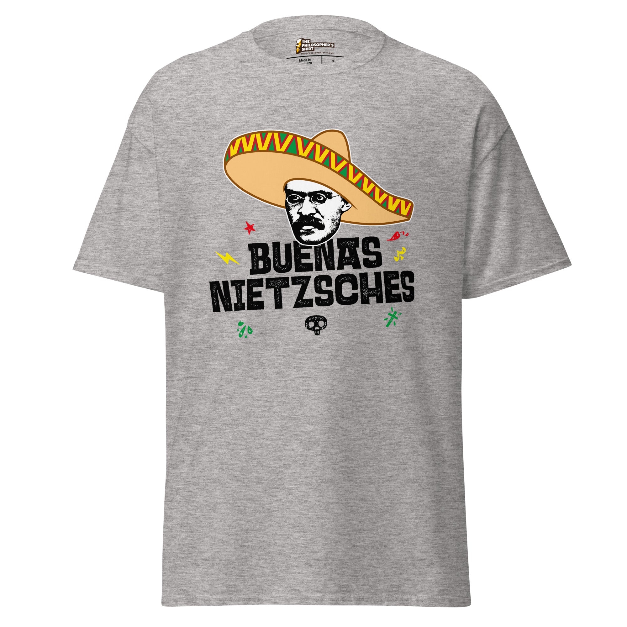 Buenas Nietzsches - Unisex Classic T-Shirt - Sport Grey - The Philosopher's Shirt
