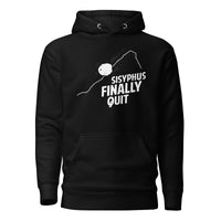 Camus - Sisyphus Finally Quit - Premium Hoodie - Black / S