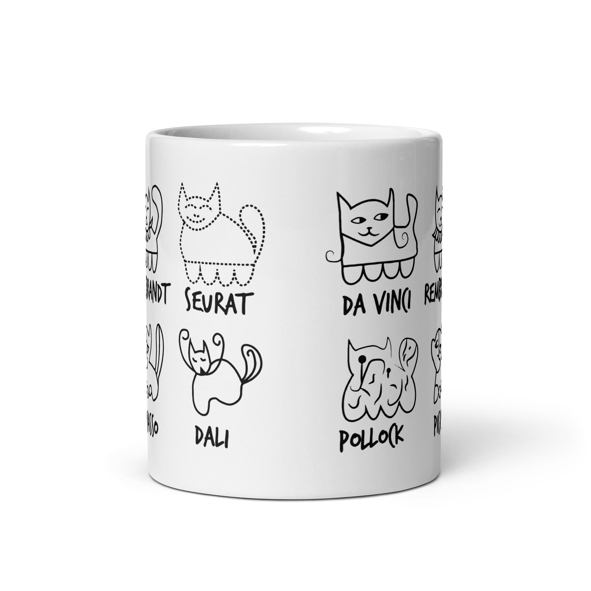 Cat by Artist - Mug - The Philosopher's Shirt
