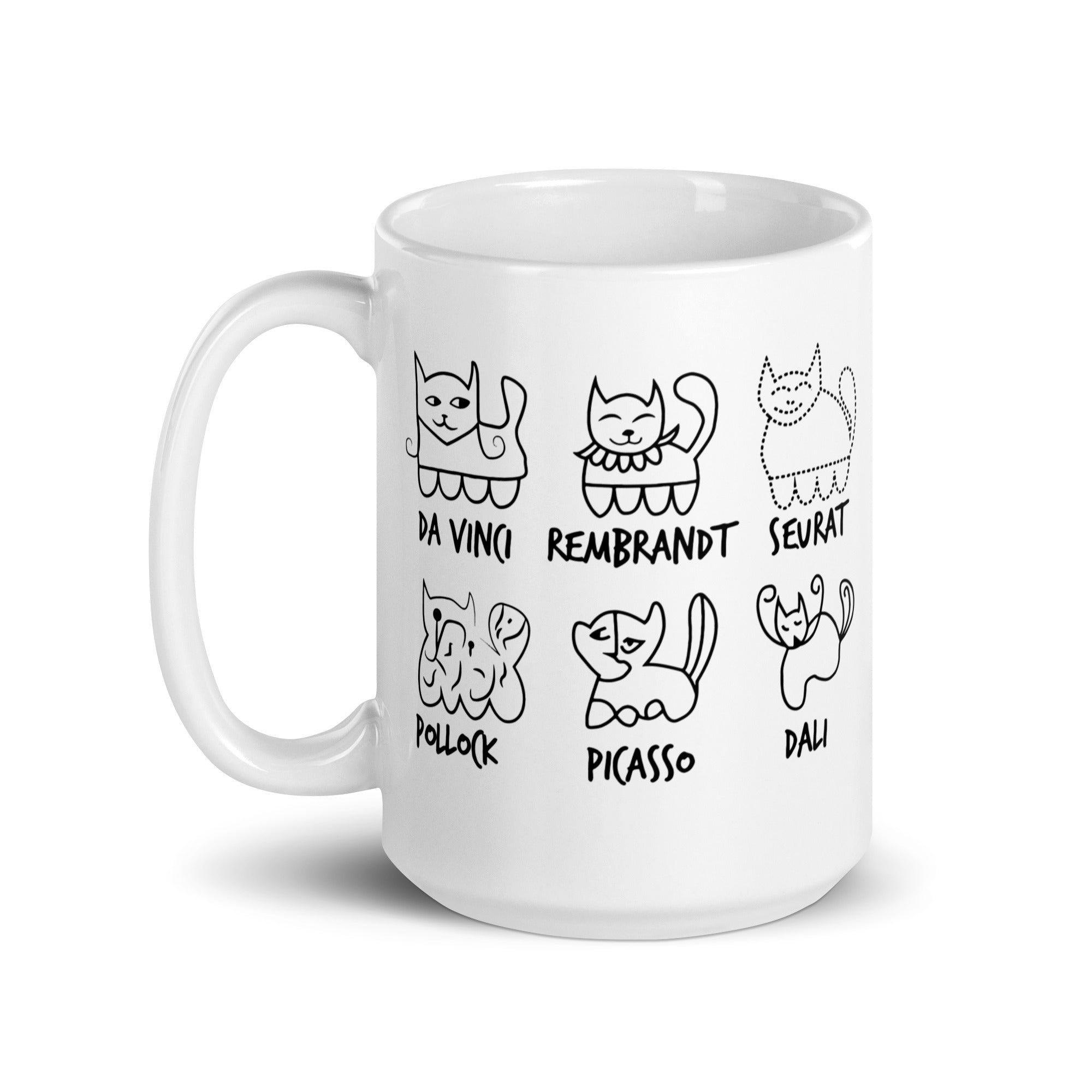 Cat by Artist - Mug - The Philosopher's Shirt