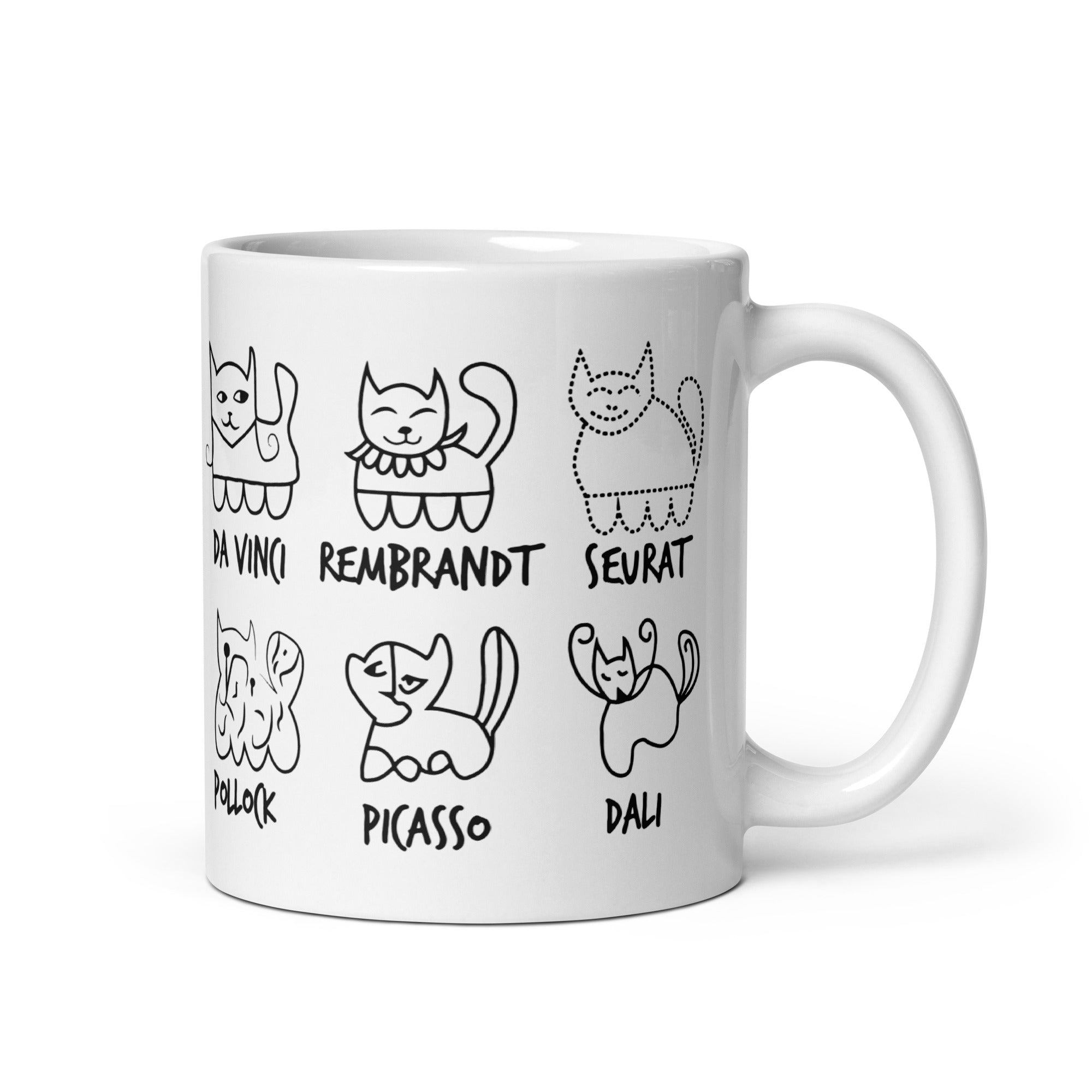 Cat by Artist - Mug - The Philosopher's Shirt