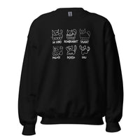 Cat by Artist - Sweatshirt - Black / S