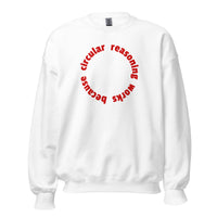 Circular reasoning works - Sweatshirt - White / S