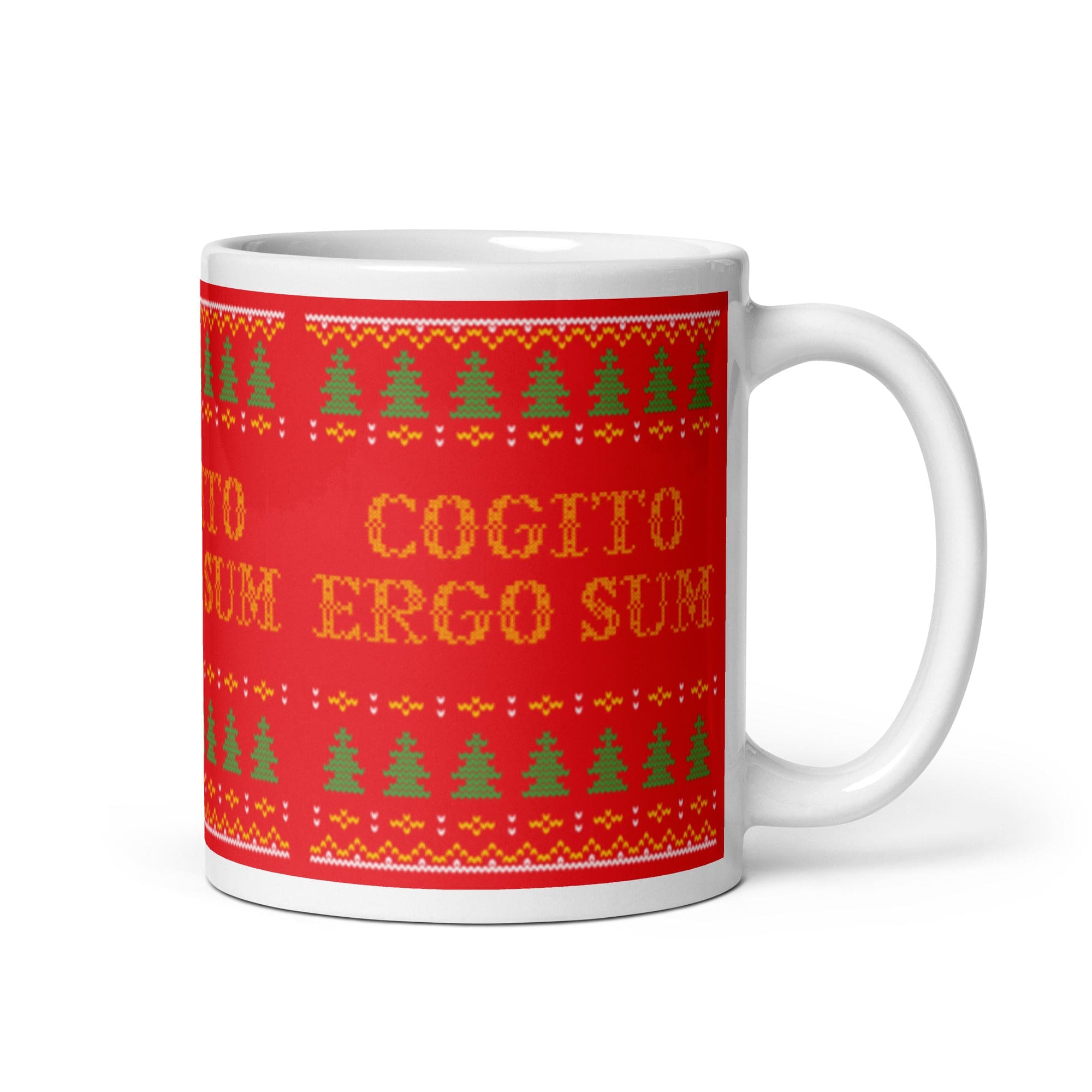 Cogito Ergo Sum - Ugly Xmas Sweater - Mug - 325ml | 11oz - The Philosopher's Shirt