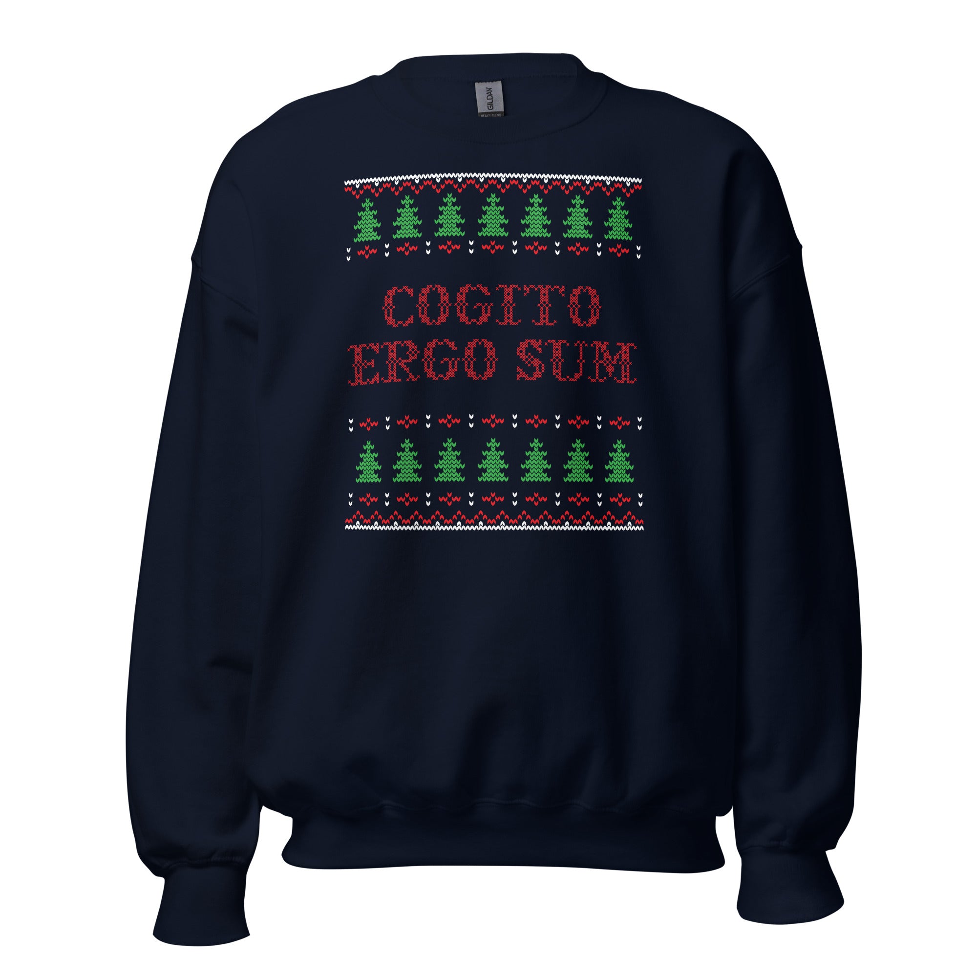 Cogito Ergo Sum - Ugly Xmas Sweater - Sweatshirt - The Philosopher's Shirt