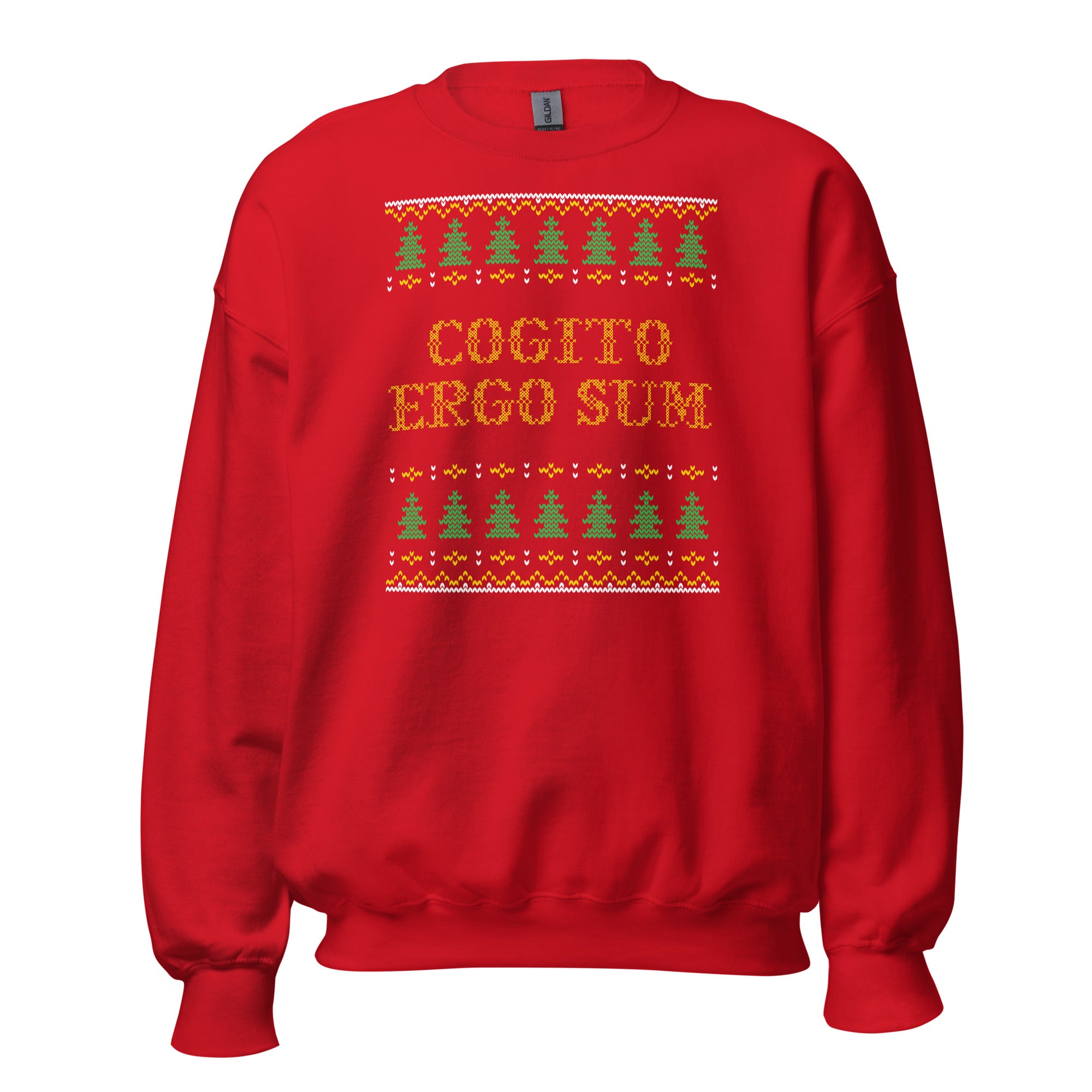 Cogito Ergo Sum - Ugly Xmas Sweater - Sweatshirt - The Philosopher's Shirt