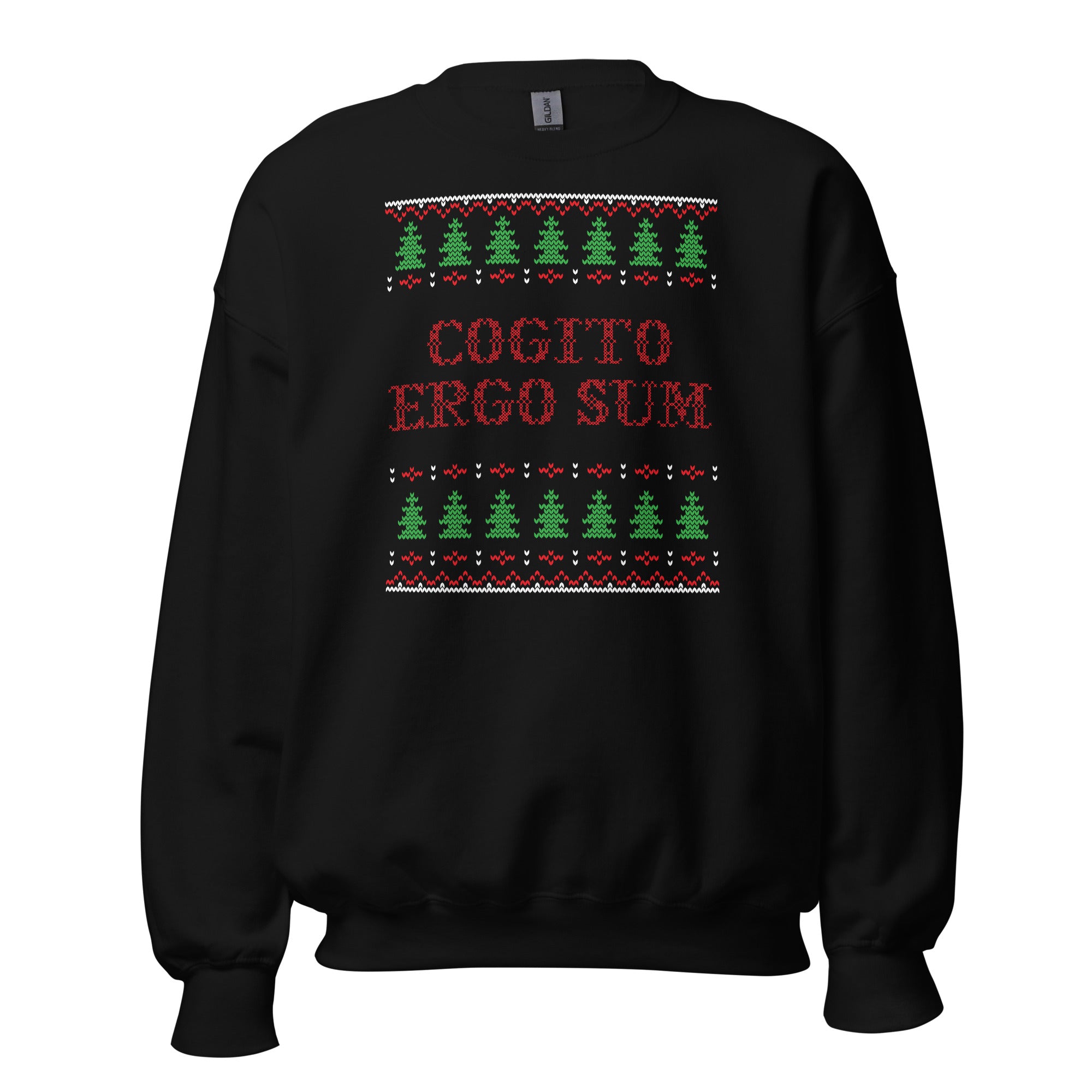 Cogito Ergo Sum - Ugly Xmas Sweater - Sweatshirt - The Philosopher's Shirt