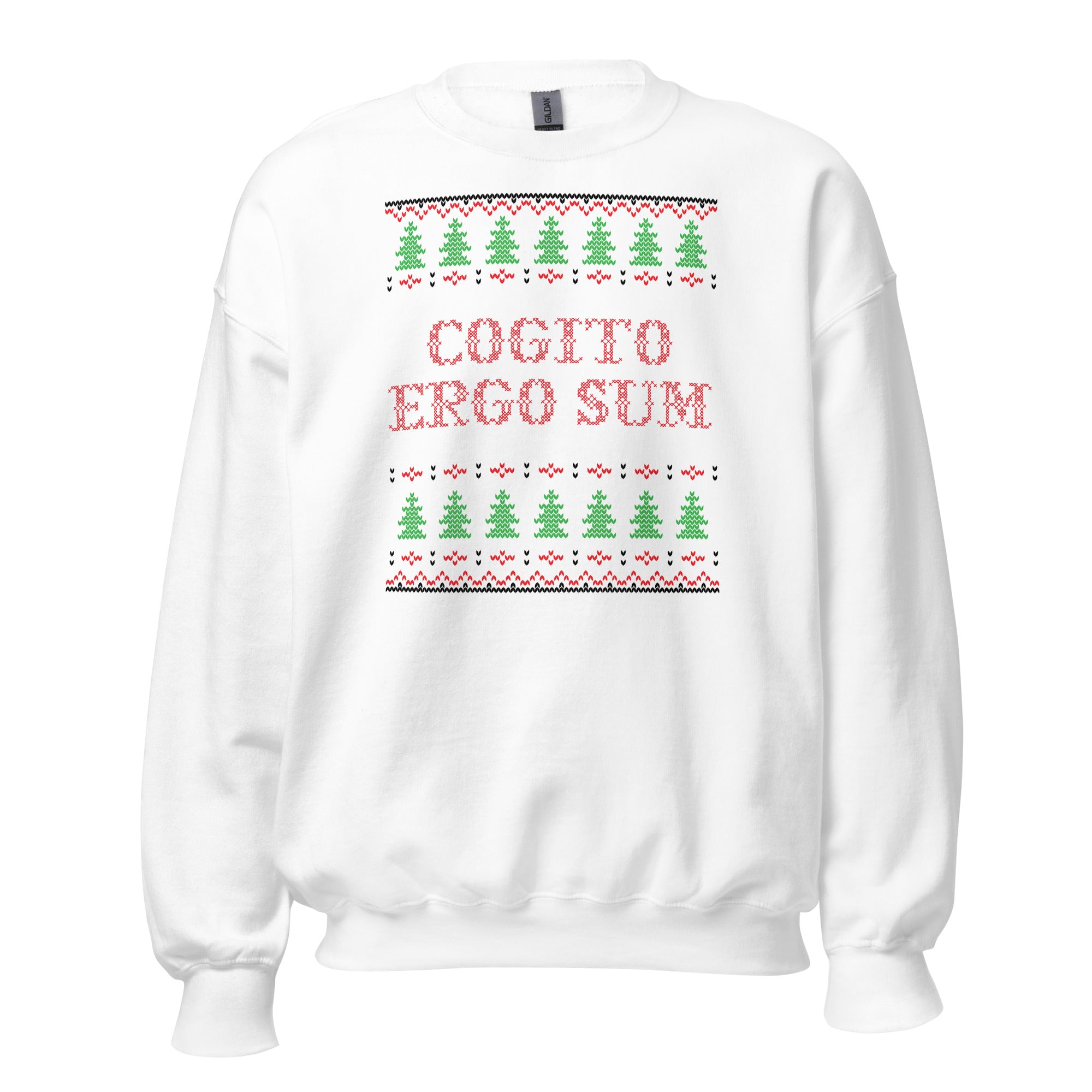 Cogito Ergo Sum - Ugly Xmas Sweater - Sweatshirt - The Philosopher's Shirt