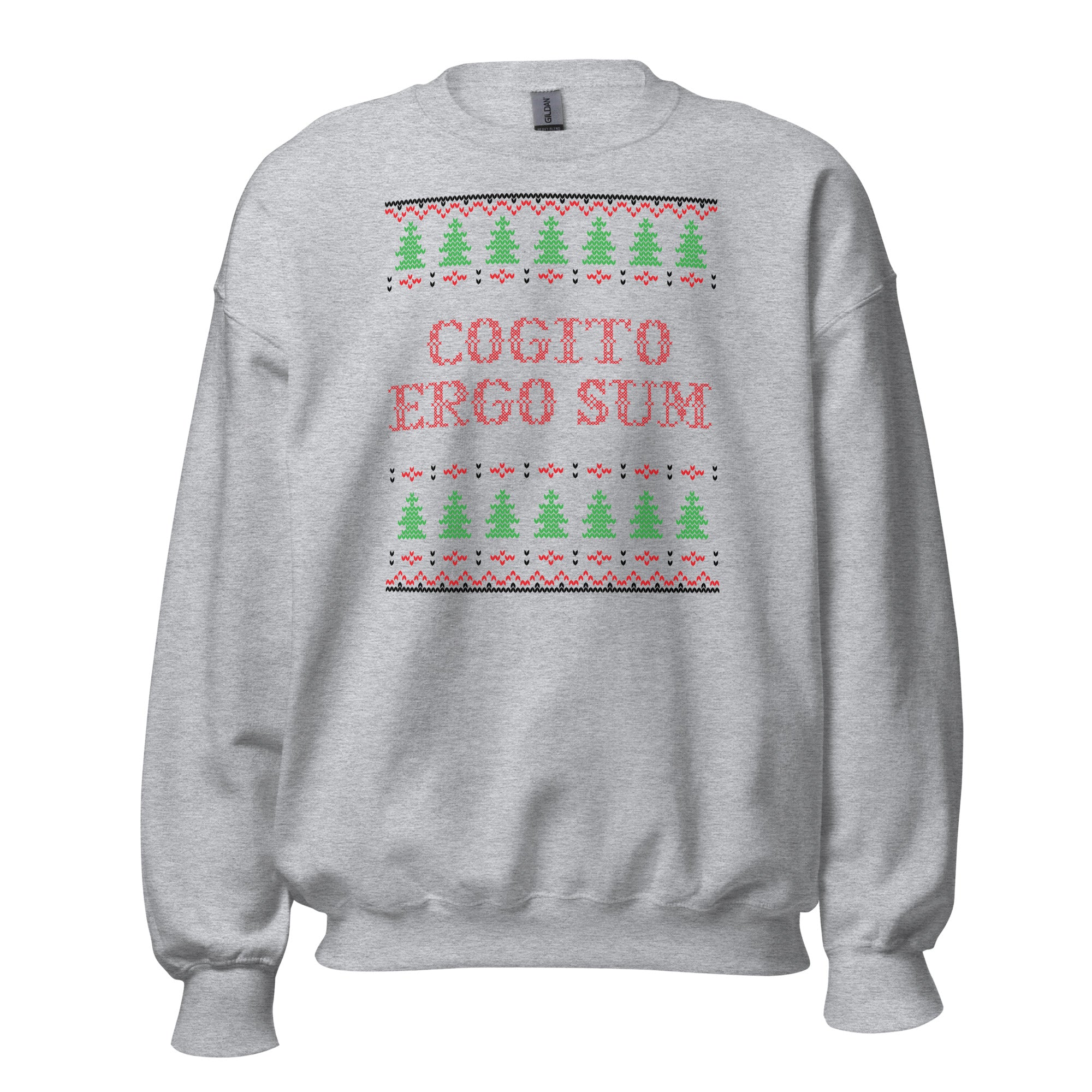 Cogito Ergo Sum - Ugly Xmas Sweater - Sweatshirt - The Philosopher's Shirt