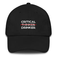 Critical Drinker - Embroidered - Cap - Black