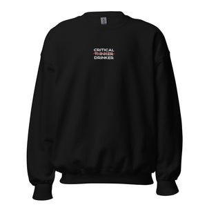 Critical Drinker - Bordado - Sudadera