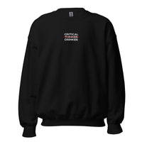 Critical Drinker - Embroidered - Sweatshirt - Black / S