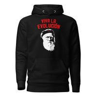 Darwin - Viva la Evolucion - Premium Hoodie - Black / S