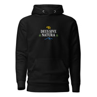 Deus Sive Natura - Embroidered - Premium Hoodie - Black / S