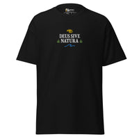 Deus Sive Natura - Embroidered - Unisex Classic T-Shirt - Black / S