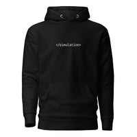 End of simulation - Embroidered - Premium Hoodie - Black / S