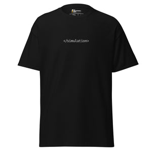End of simulation - Embroidered - Unisex classic T-Shirt