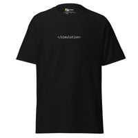 End of simulation - Embroidered - Unisex classic T-Shirt - Black / S
