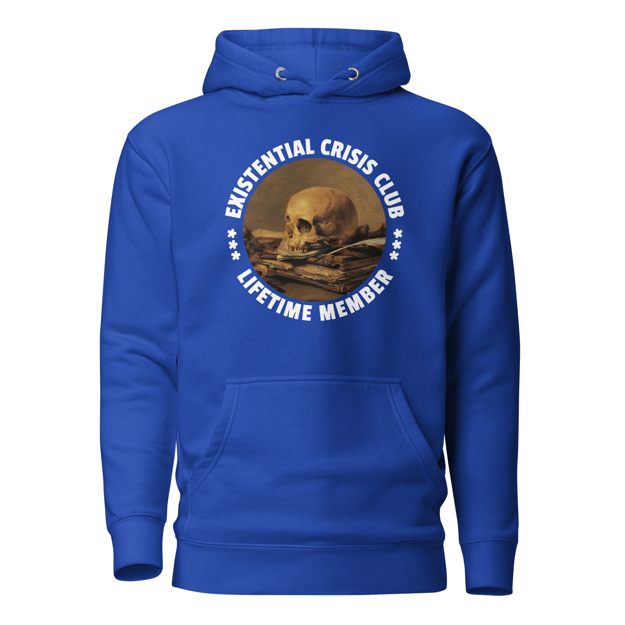 Existential Crisis Club - Lifetime Member - Premium Hoodie - Team Royal - The Philosopher's Shirt