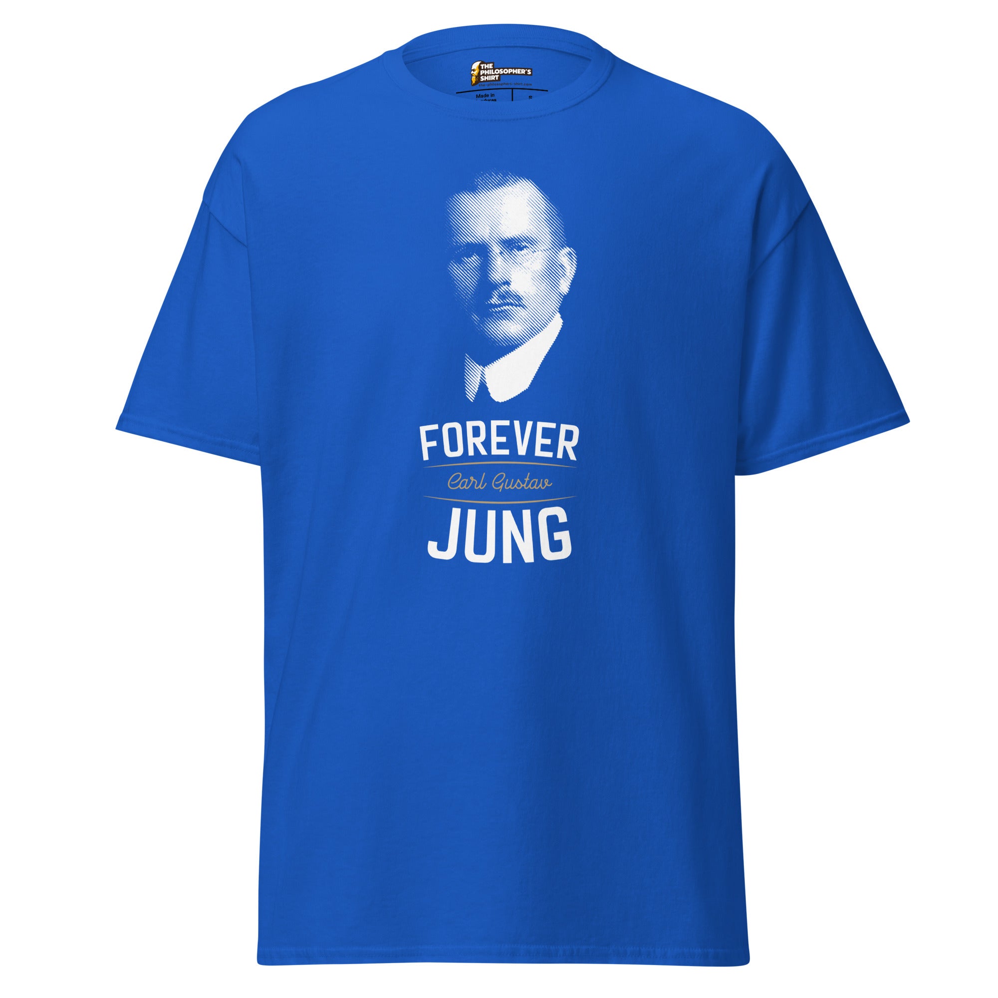 Forever Carl Gustav Jung - Unisex Classic T-Shirt - Royal - The Philosopher's Shirt