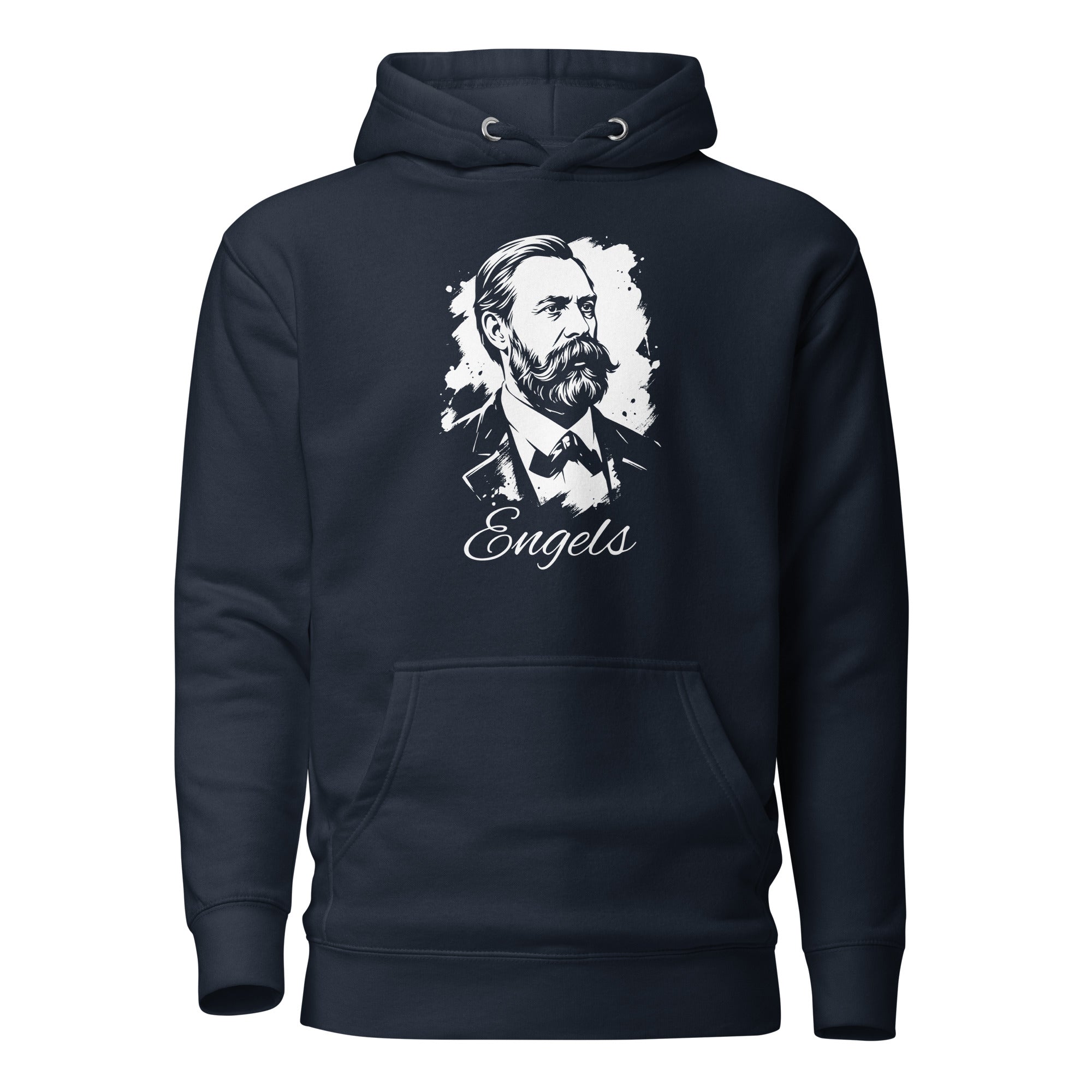 Friedrich Engels Portrait - Premium Hoodie - The Philosopher's Shirt