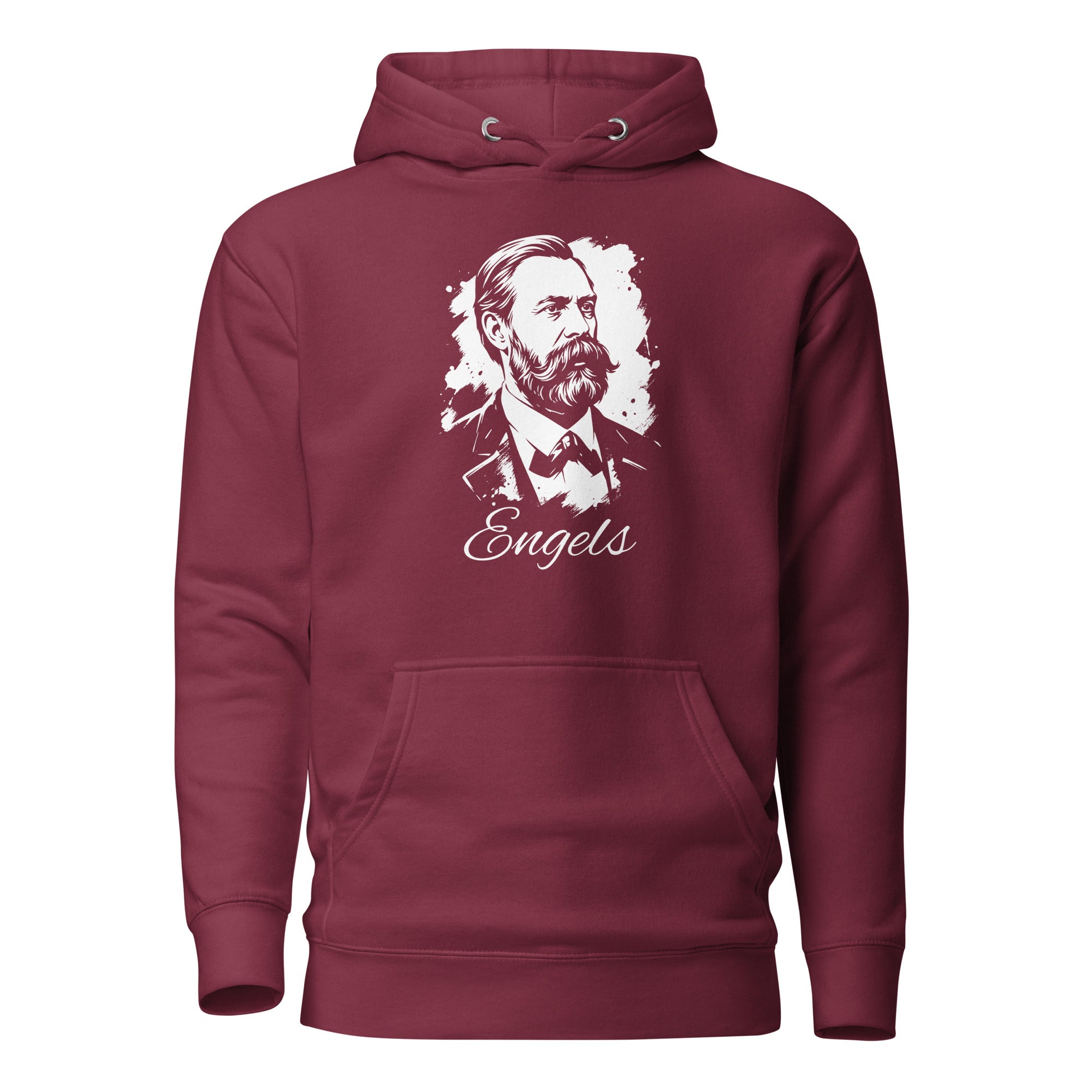 Friedrich Engels Portrait - Premium Hoodie - The Philosopher's Shirt