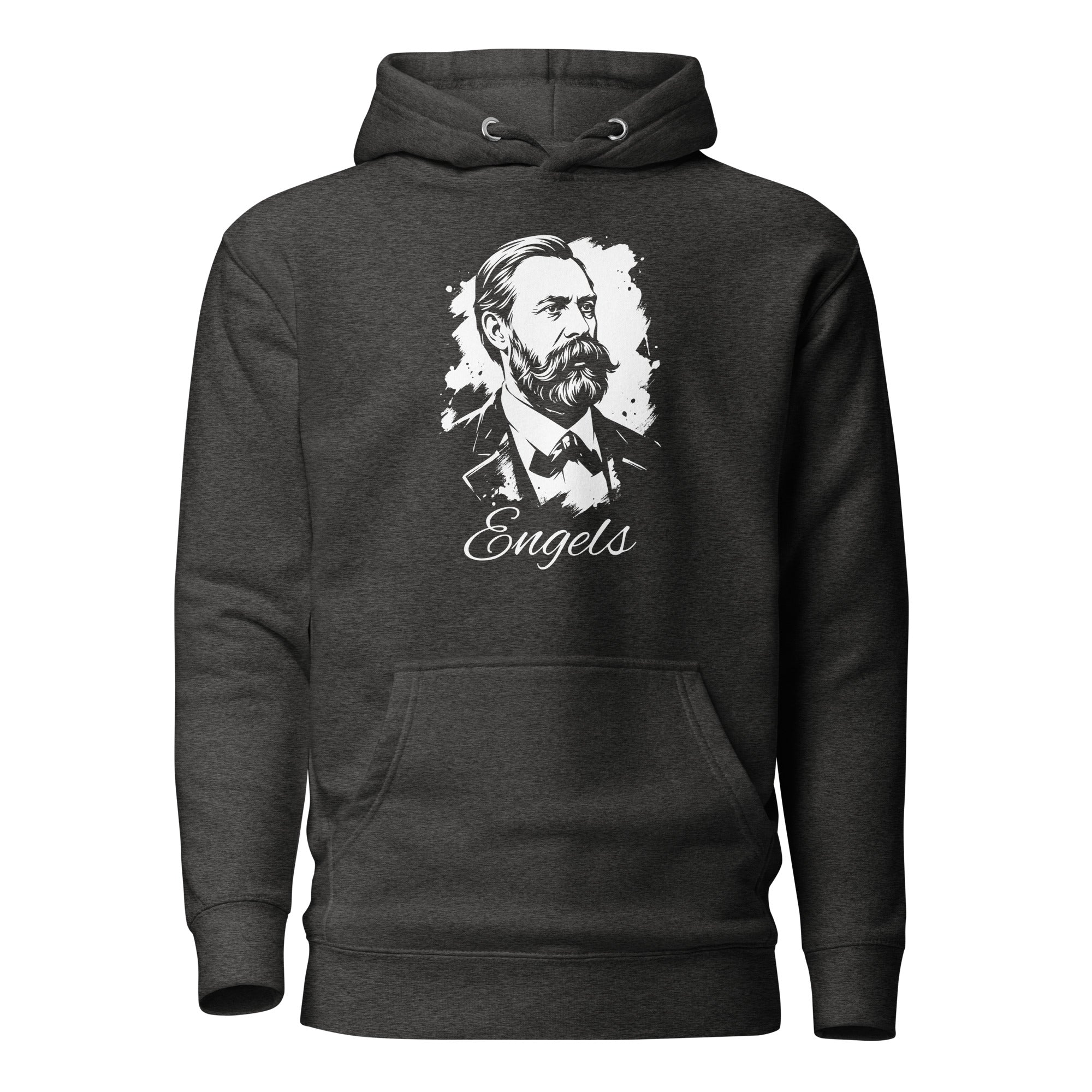 Friedrich Engels Portrait - Premium Hoodie - The Philosopher's Shirt
