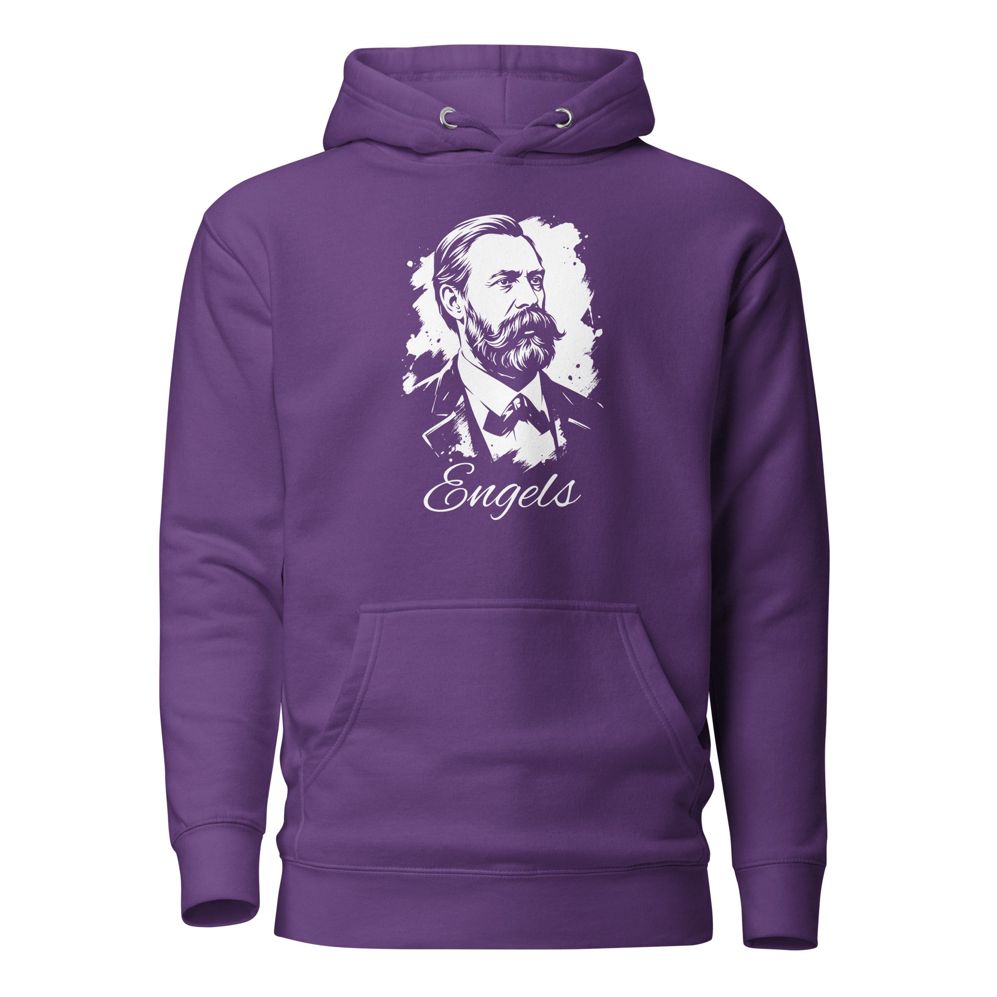 Friedrich Engels Portrait - Premium Hoodie - The Philosopher's Shirt