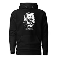 Friedrich Engels Portrait - Premium Hoodie - Black / S