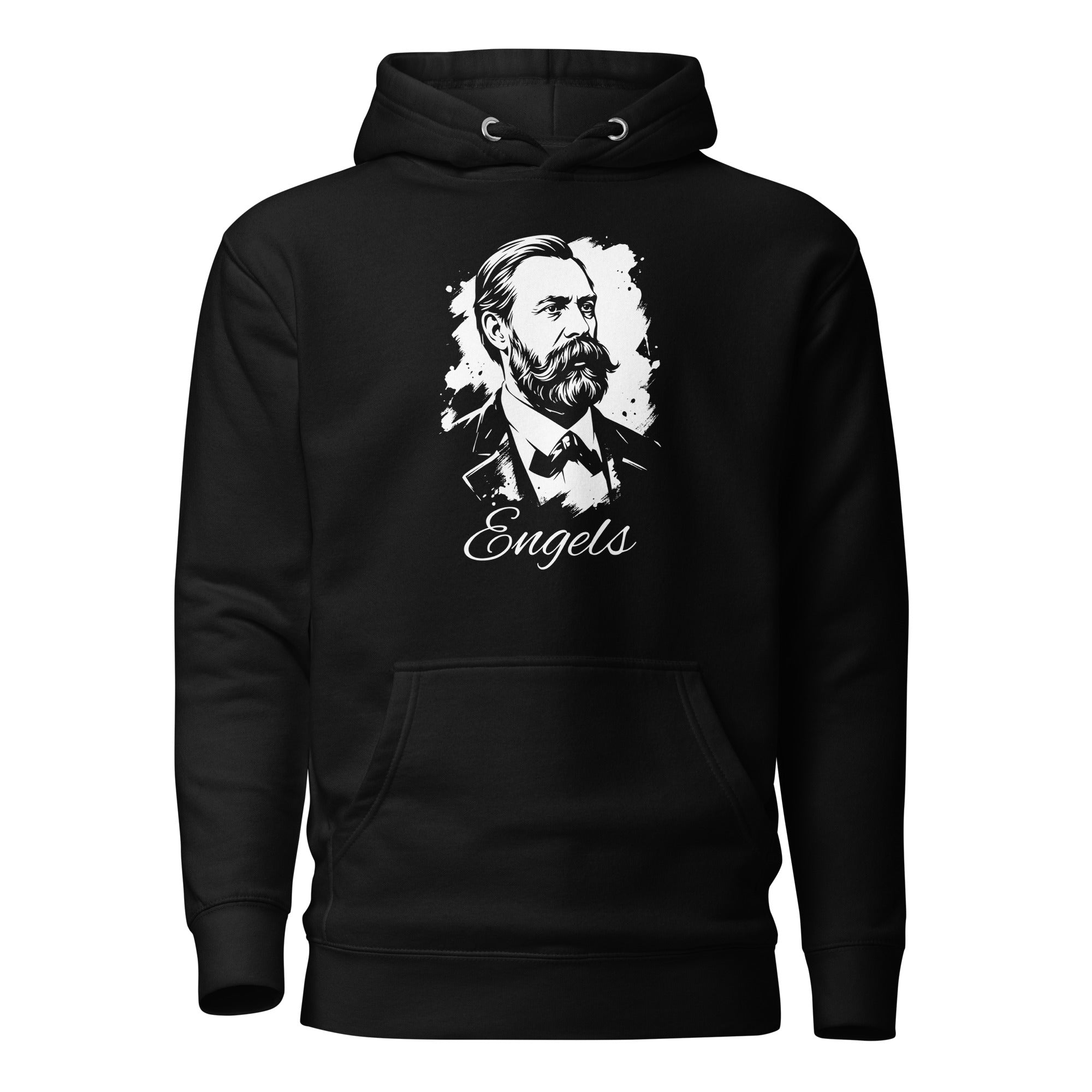Friedrich Engels Portrait - Premium Hoodie - The Philosopher's Shirt