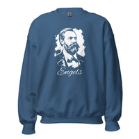 Friedrich Engels Portrait - Sweatshirt - Indigo Blue / 2XL