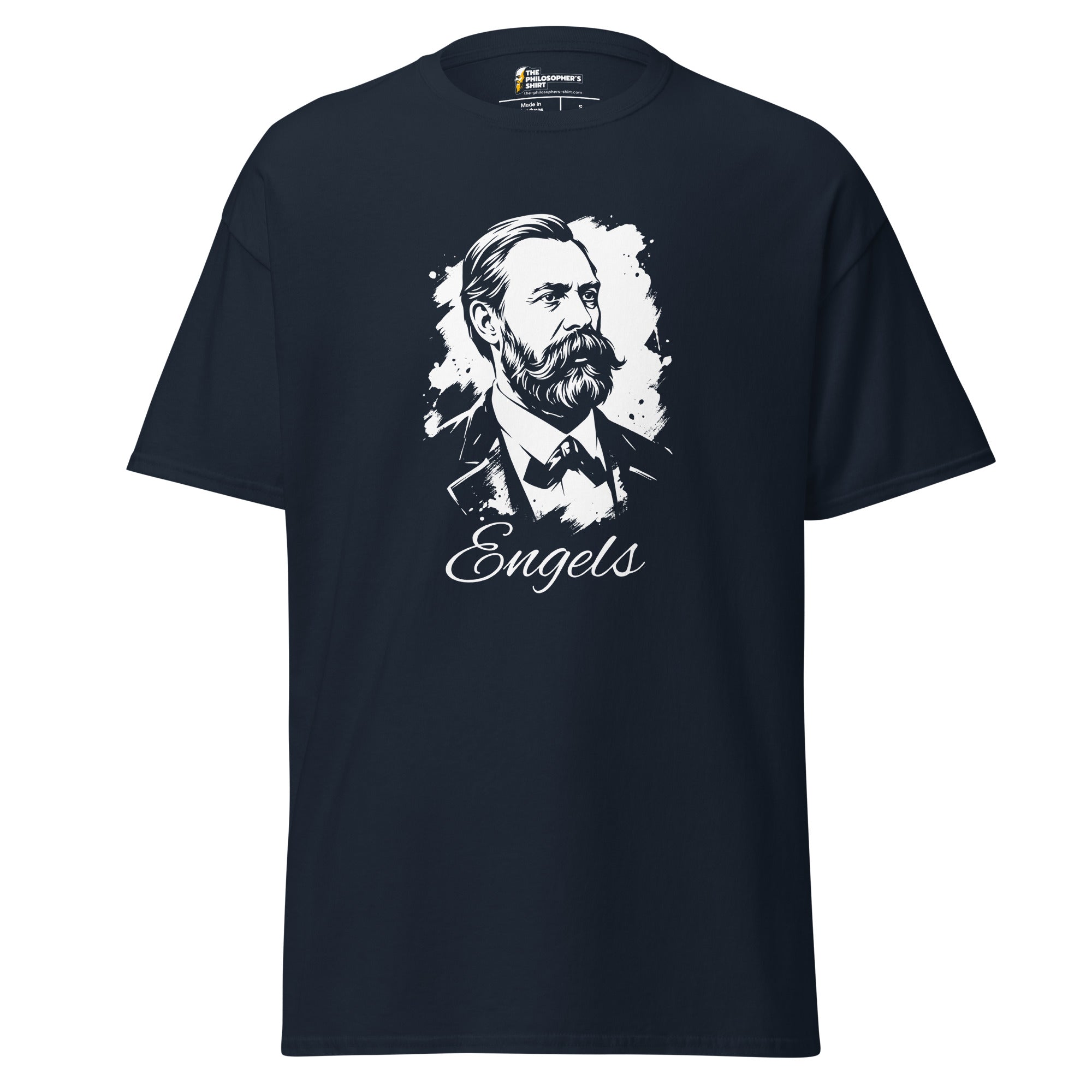 Friedrich Engels Portrait - Unisex Classic T-Shirt - The Philosopher's Shirt