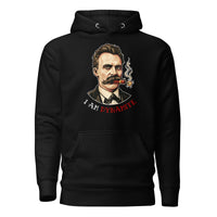 Friedrich Nietzsche: I am Dynamite - Premium Hoodie - Black / S