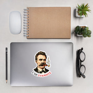 Friedrich Nietzsche: I am Dynamite - Sticker