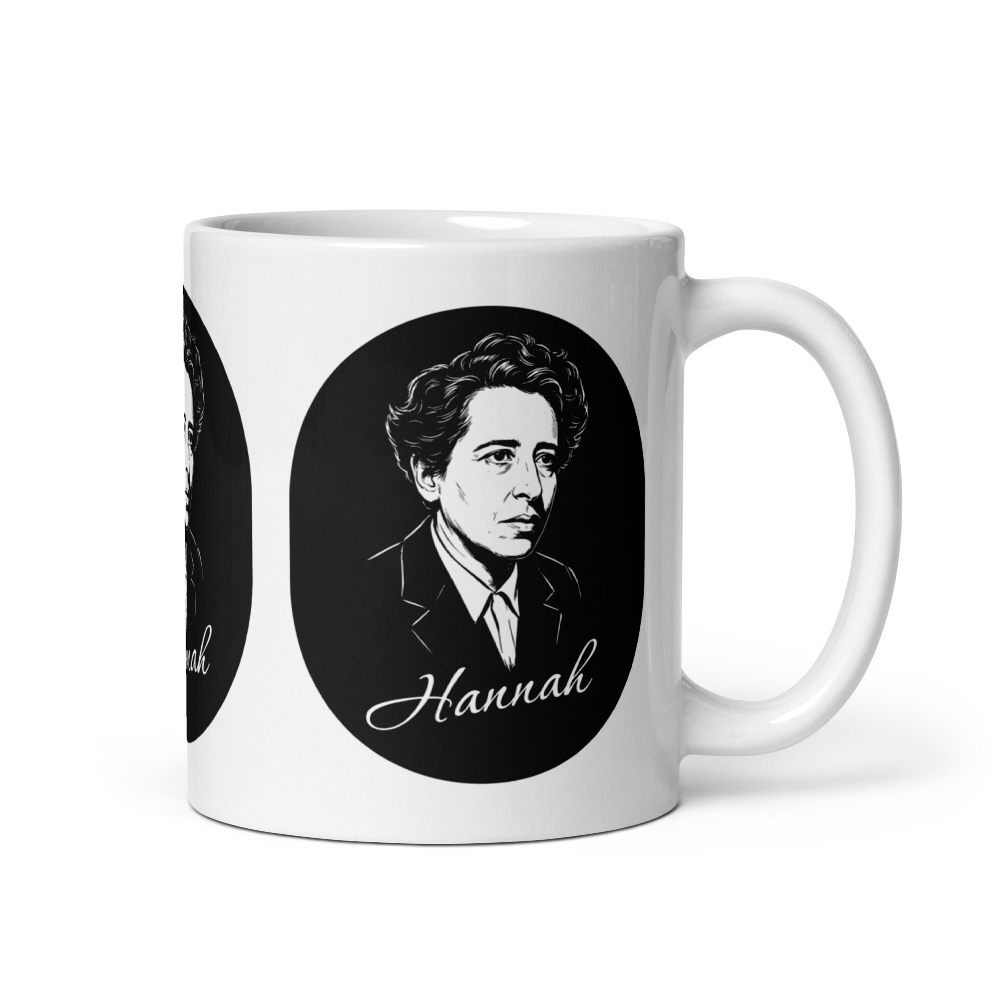 Hannah Arendt Portrait - Mug - The Philosopher's Shirt
