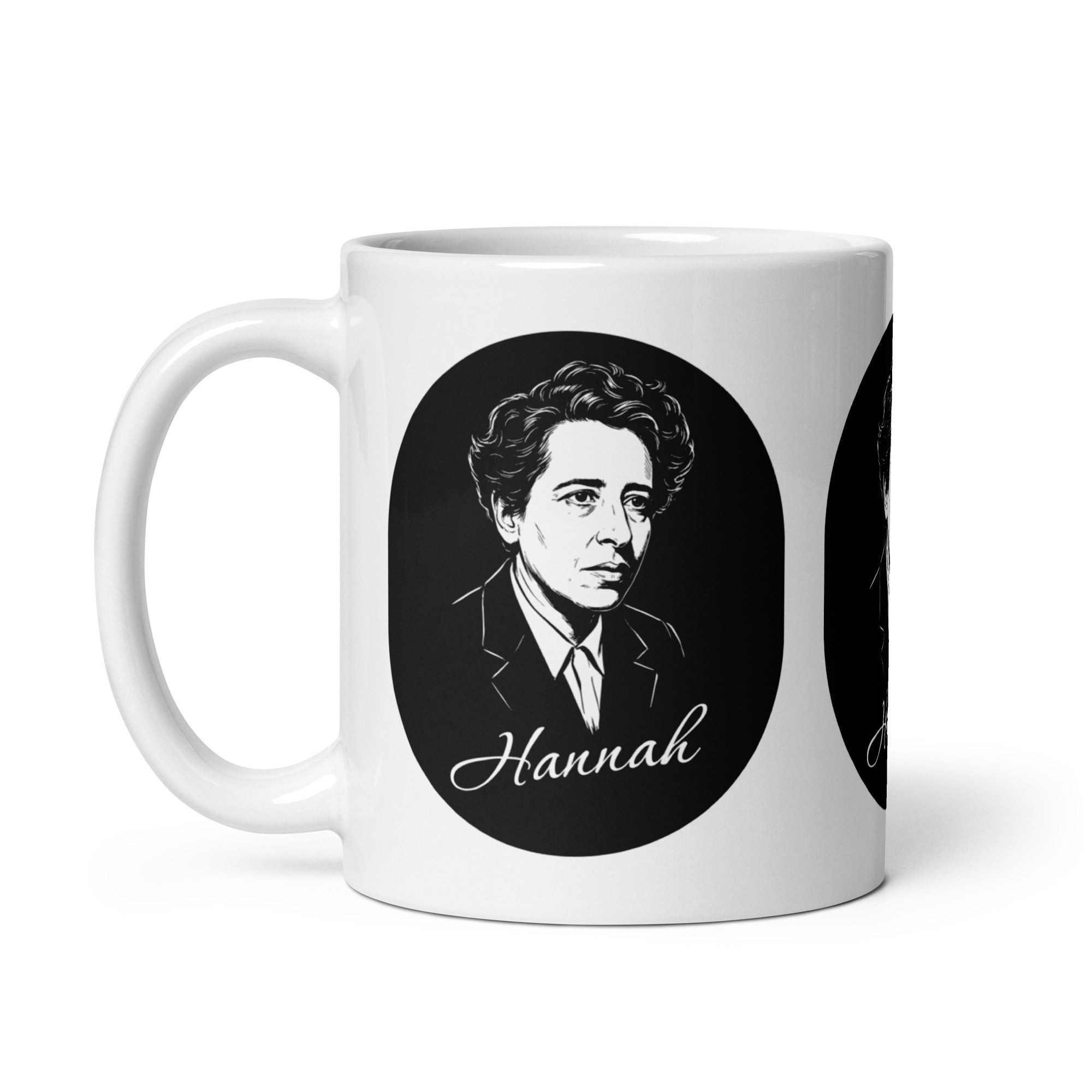 Hannah Arendt Portrait - Mug - The Philosopher's Shirt