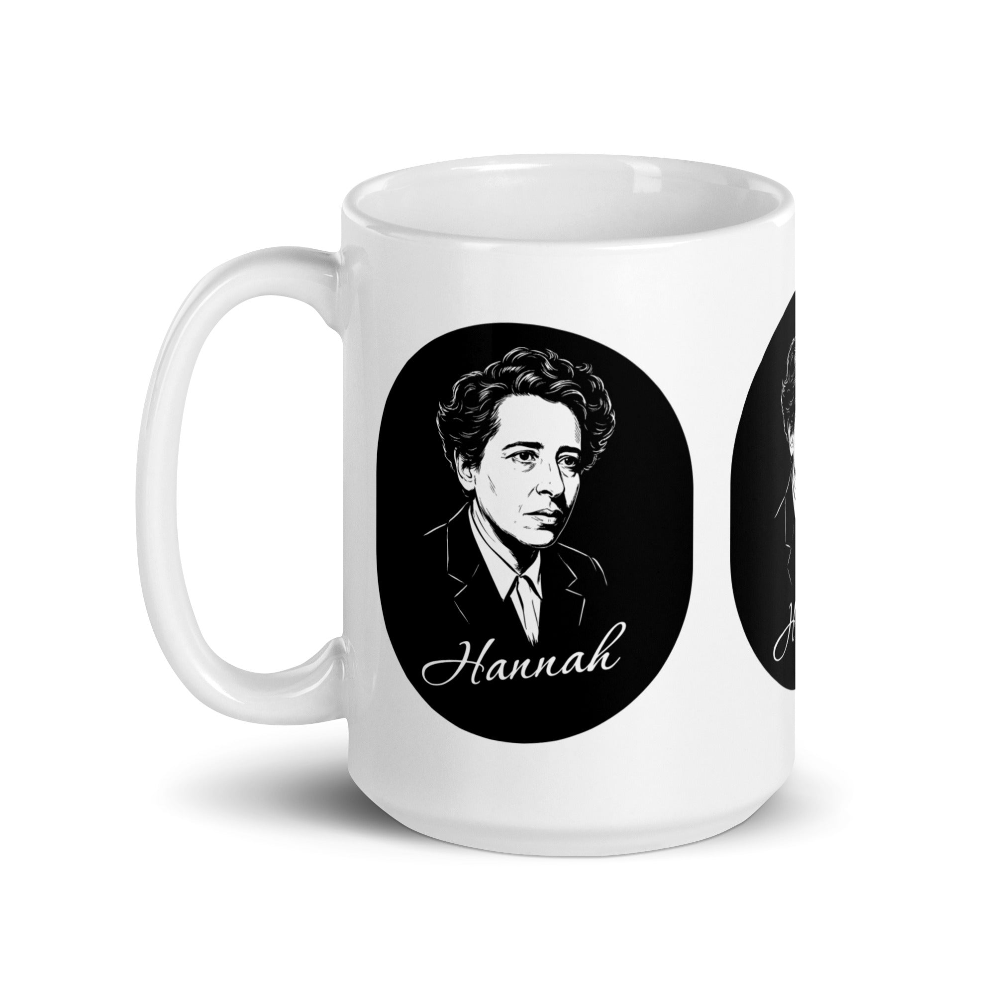 Hannah Arendt Portrait - Mug - The Philosopher's Shirt