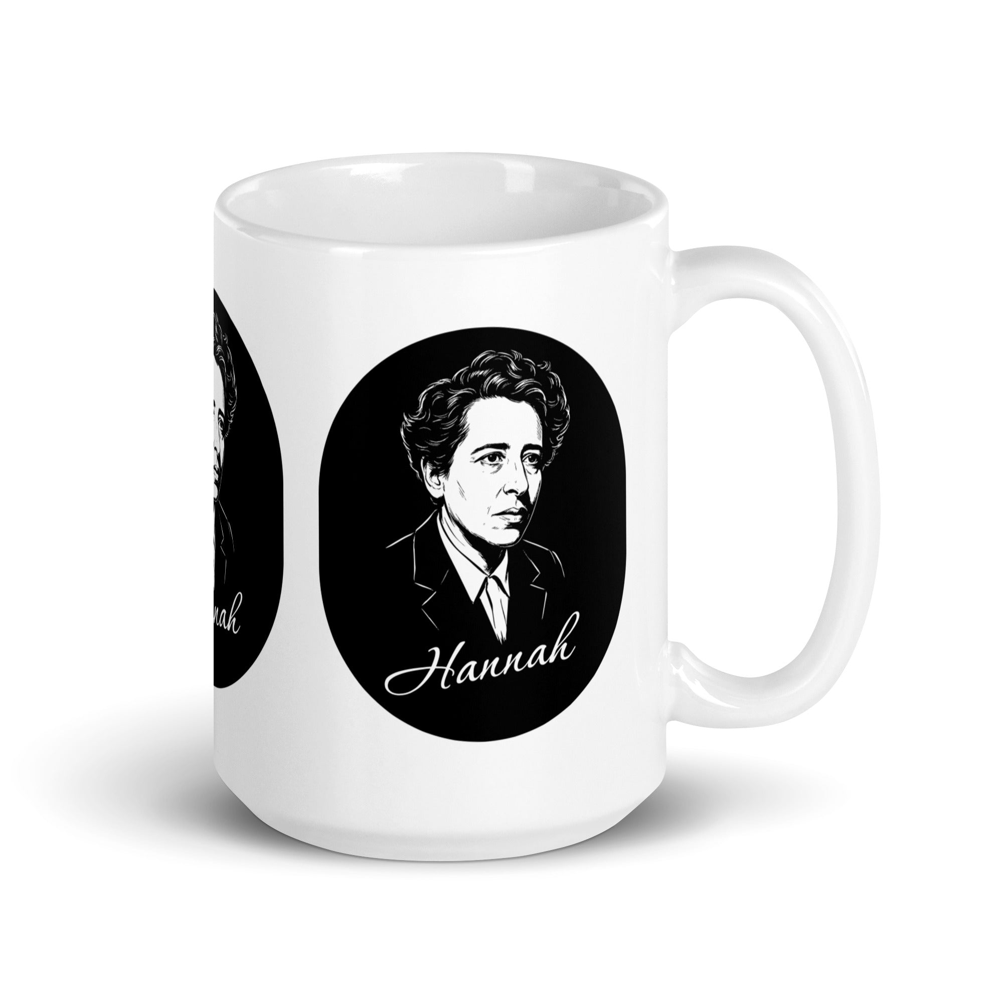 Hannah Arendt Portrait - Mug - The Philosopher's Shirt