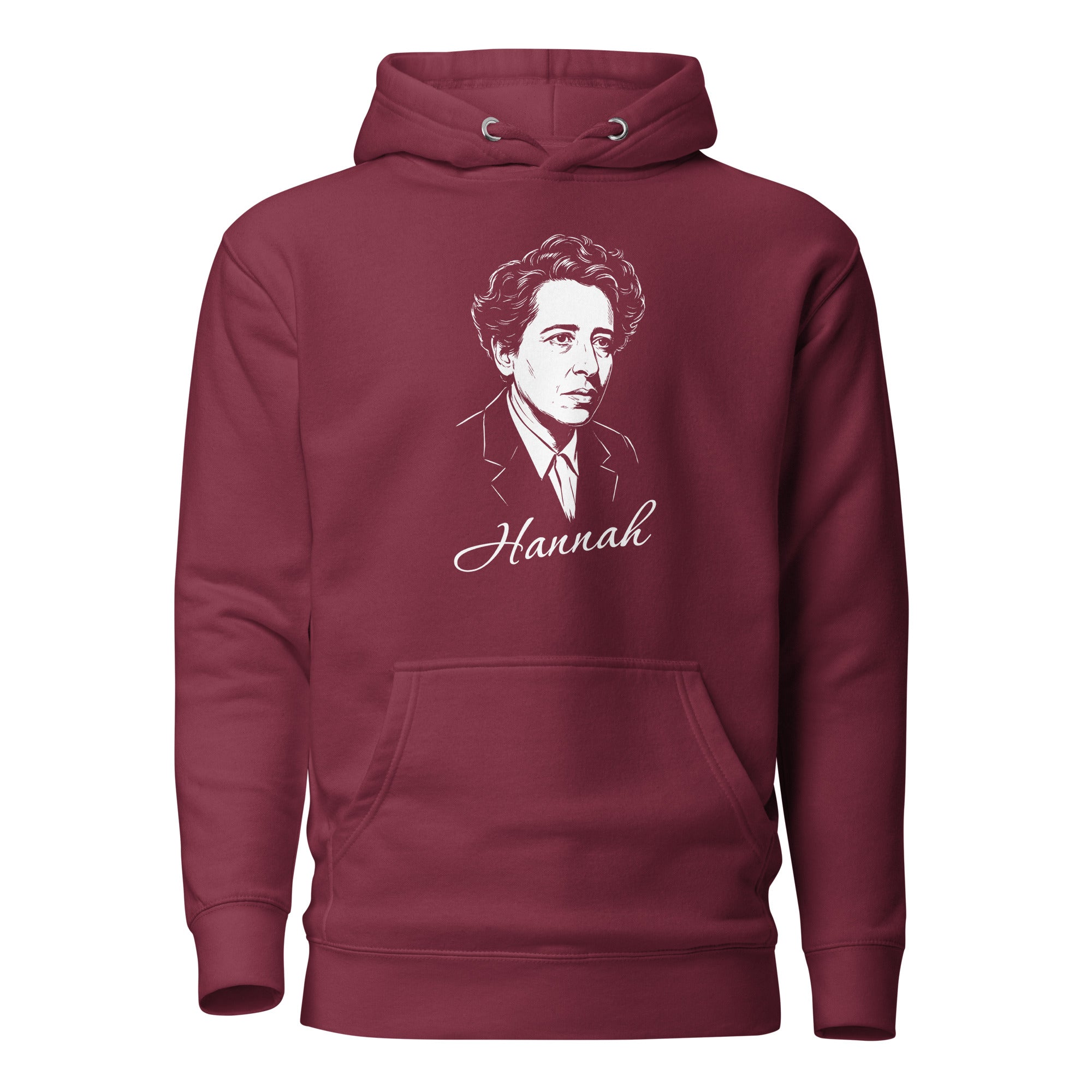 Hannah Arendt Portrait - Premium Hoodie - The Philosopher's Shirt