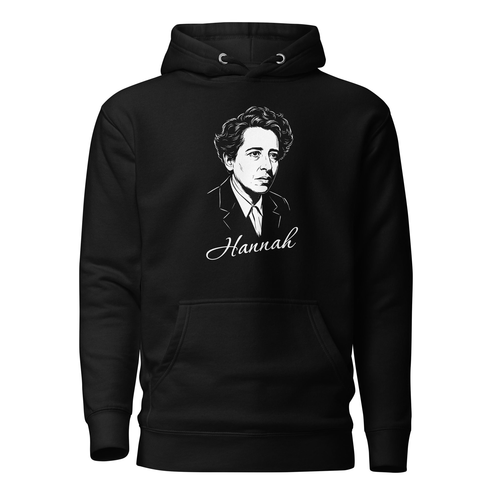 Hannah Arendt Portrait - Premium Hoodie - The Philosopher's Shirt