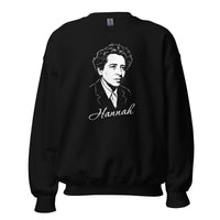 Hannah Arendt Portrait - Sweatshirt - Black / S